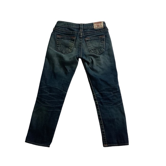 True Religion Medium Wash Kate Mid-rise Cropped Jeans Size 25 - Picture 2 of 8